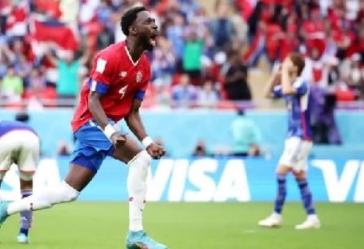 Costa Rica beat Japan 1-0 in their second Group E match.