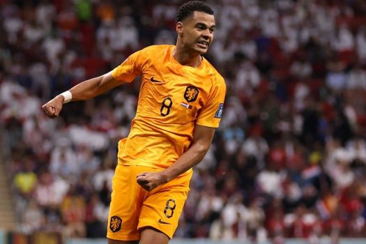 HT:Cody Gakpo puts the Netherlands ahead.NED 1-0 Qatar