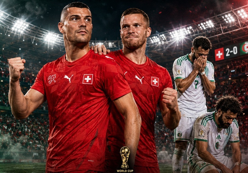 NIGHT OF BROKEN DREAMS · ALGERIA WEEP AS SWISS STEAL THE SHOW(SWITZERLAND 2 – 0 ALGERIA)