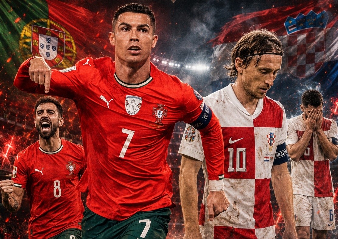 AGONY AND ECSTASY · MODRIĆ’S FAREWELL TURNS TO TRAGEDY( PORTUGAL 2 – 1 CROATIA)